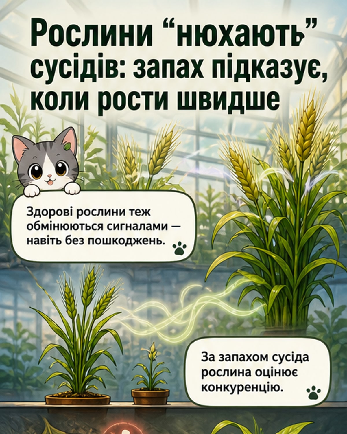 Рослини «шпигують» за сусідами через запах