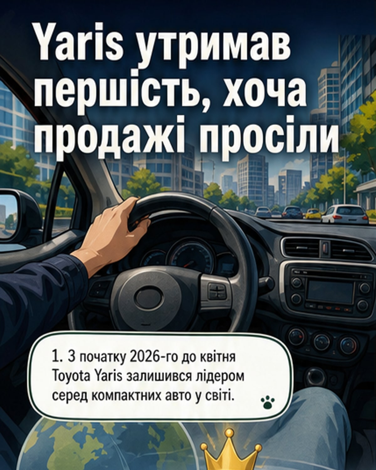 Toyota Yaris — лідер ринку
