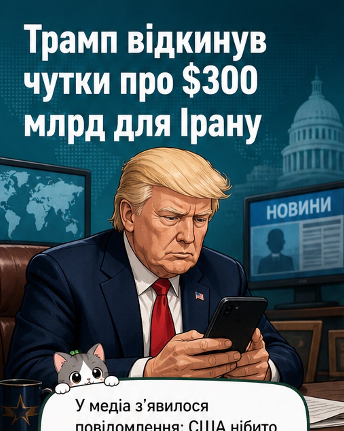 Трамп спростував виплату Ірану $300 млрд
