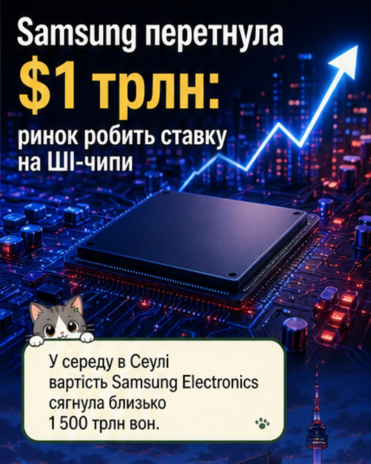 Samsung вартісно випередив Apple