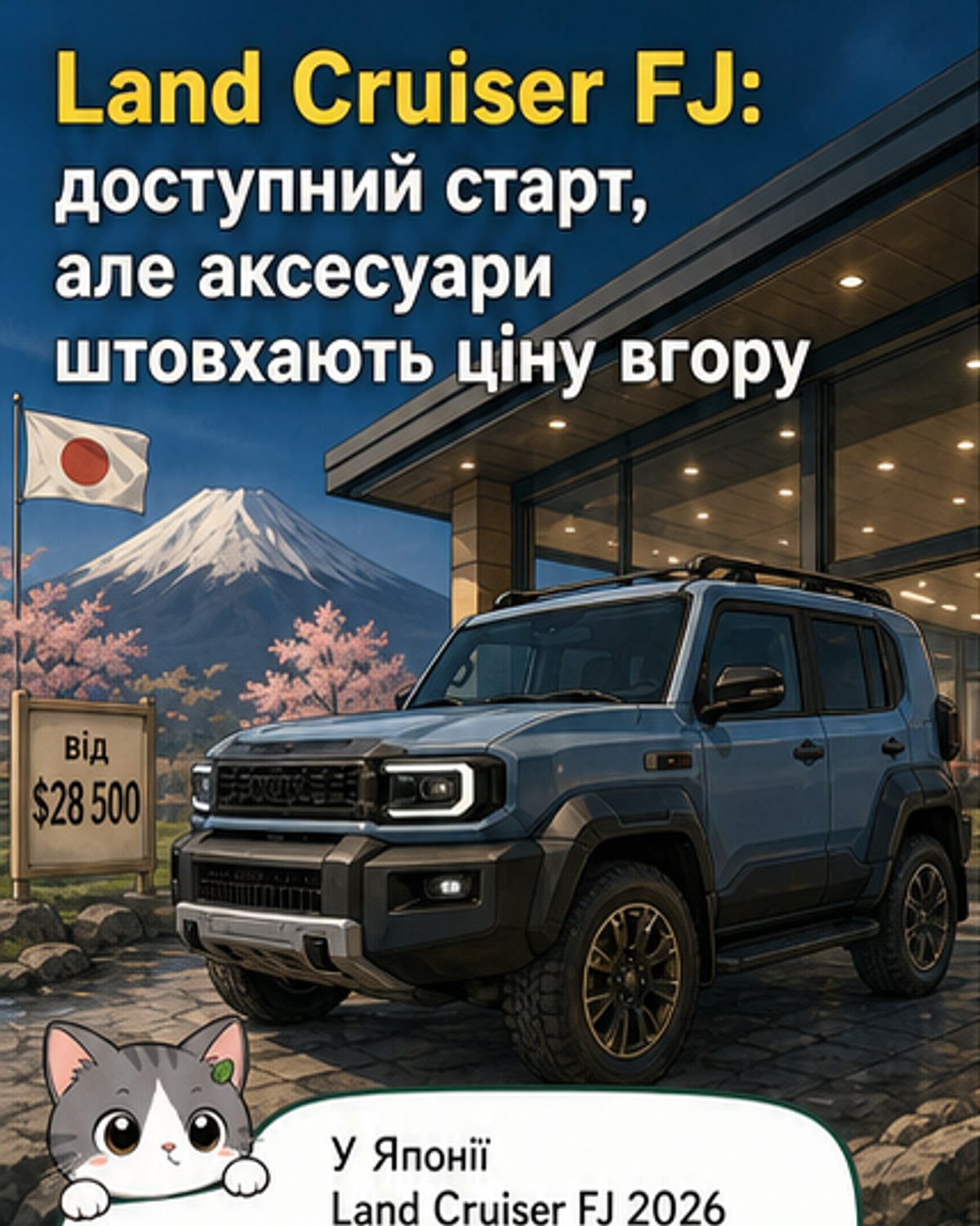 Land Cruiser FJ з аксесуарами наближається до В'єтнаму
