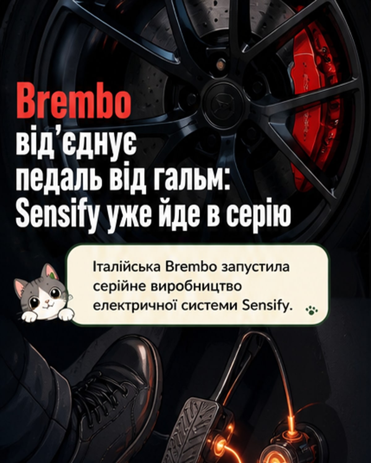Італійська Brembo запускає електрогальма нового типу