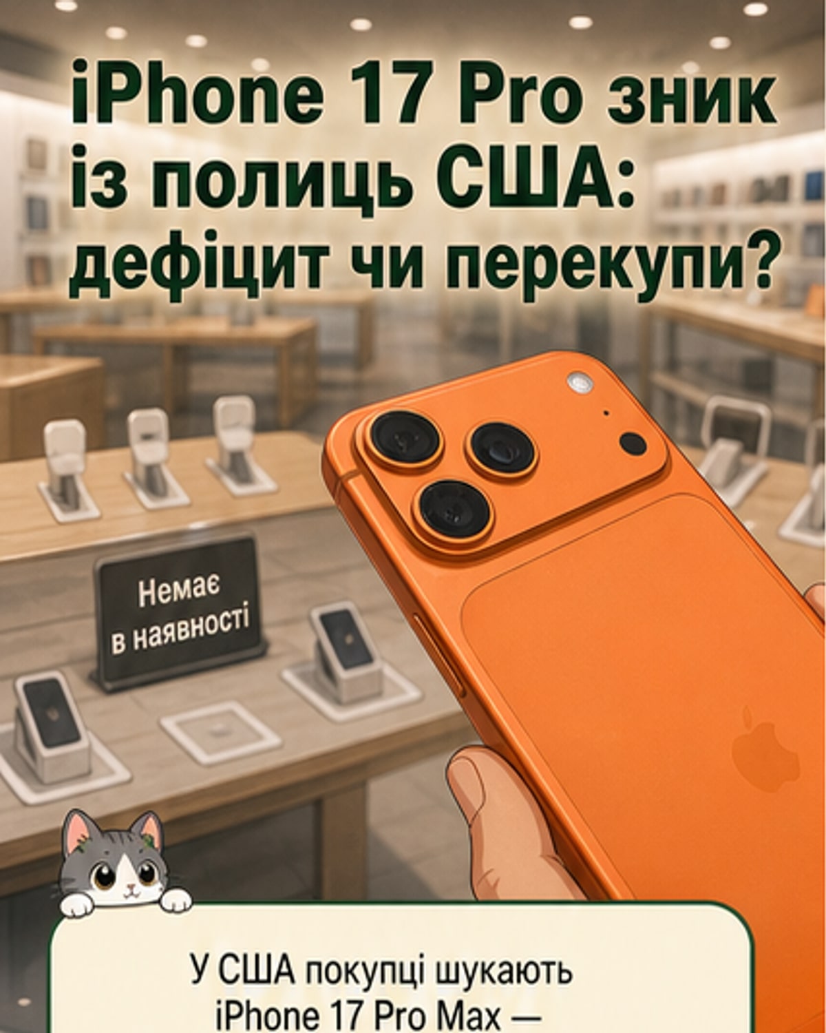 iPhone 17 Pro зник зі складів Apple у США