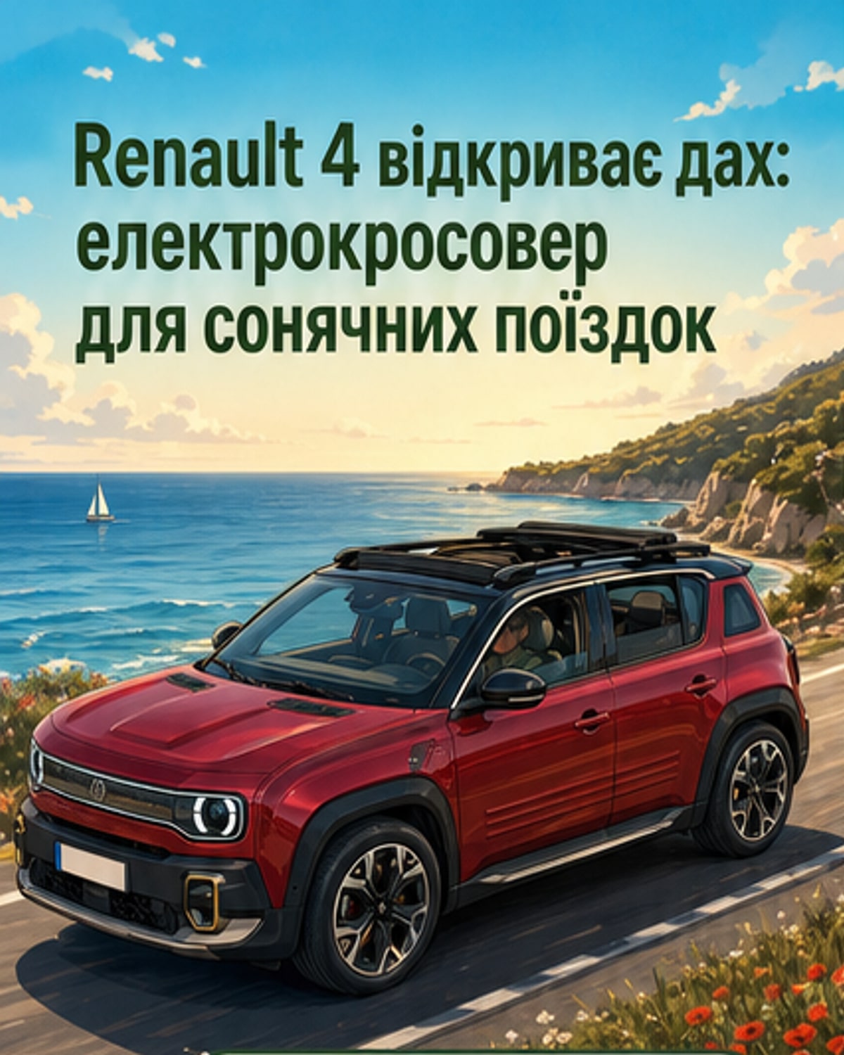 Renault 4 відкрився під сонцем