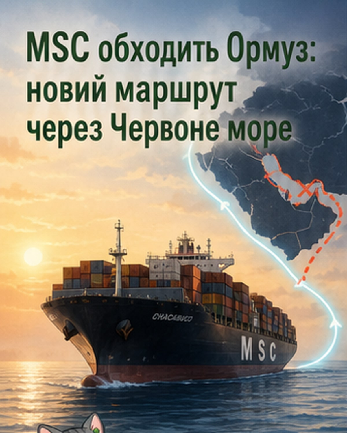 Новий морський маршрут у обхід Ормузької протоки