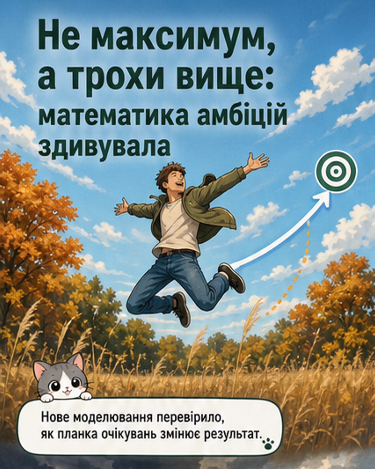 Ідеальний рівень амбіцій — трохи вище середнього