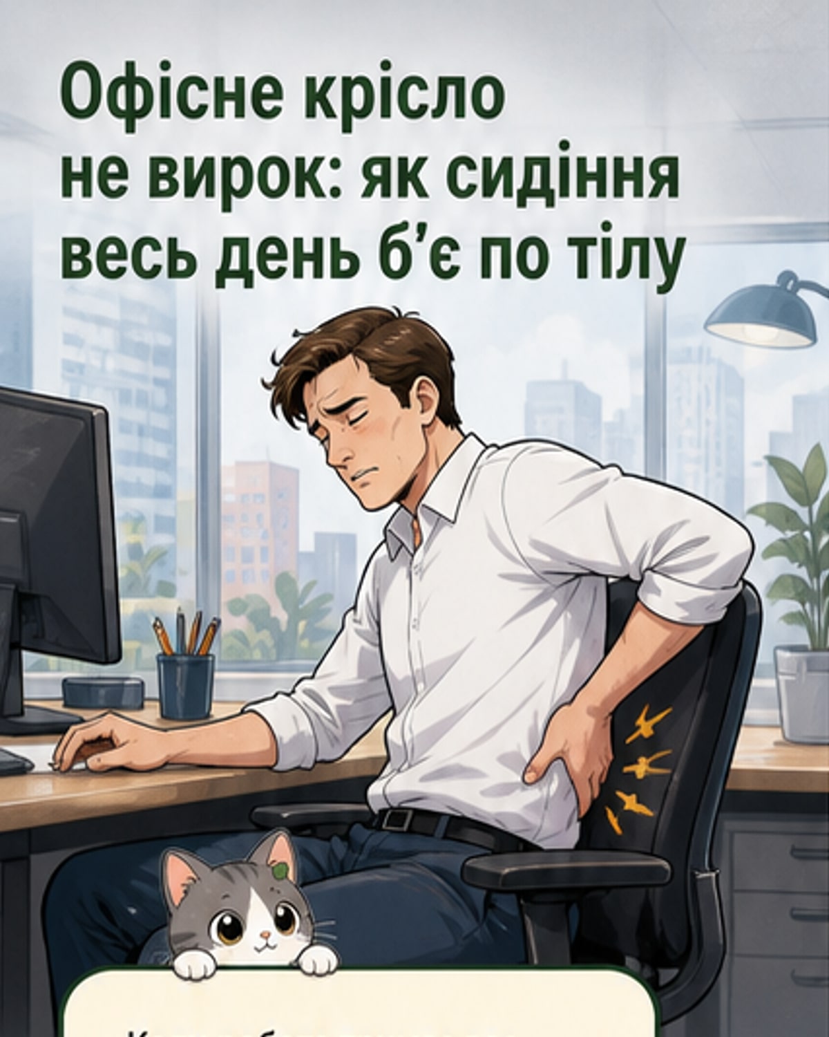 Сидіння — не нове куріння, але ризик реальний