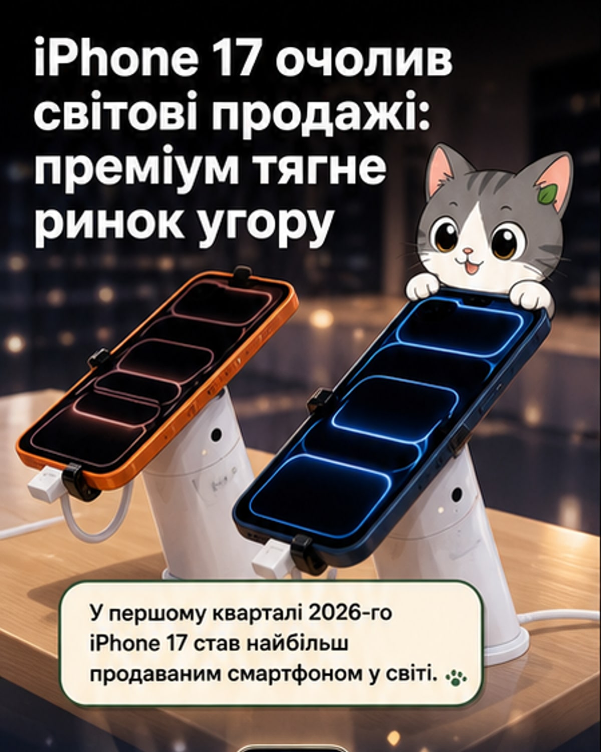 iPhone 17 став найпопулярнішим смартфоном