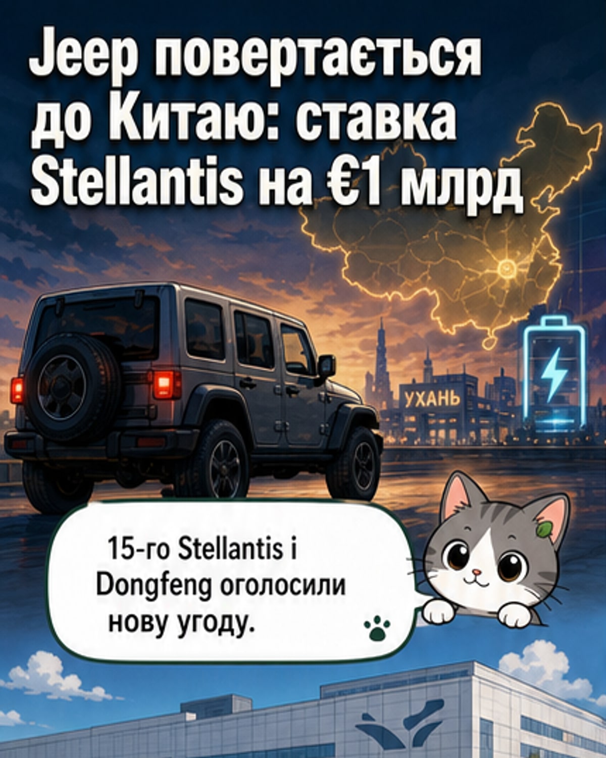 Stellantis повертає Jeep у Китай