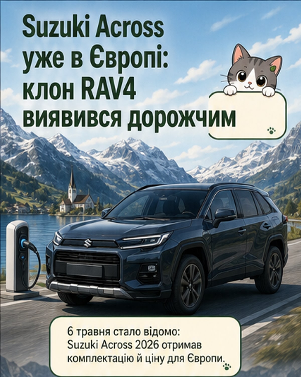 Suzuki Across оголосив ціну в Європі