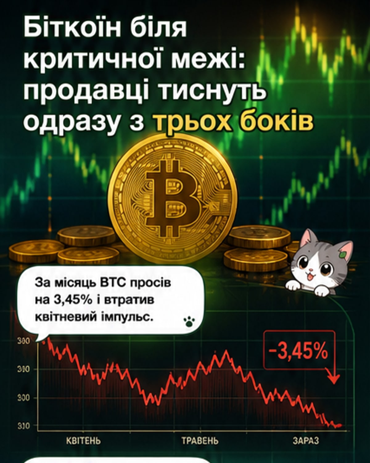 Біткоїн на межі: що сигналять індикатори
