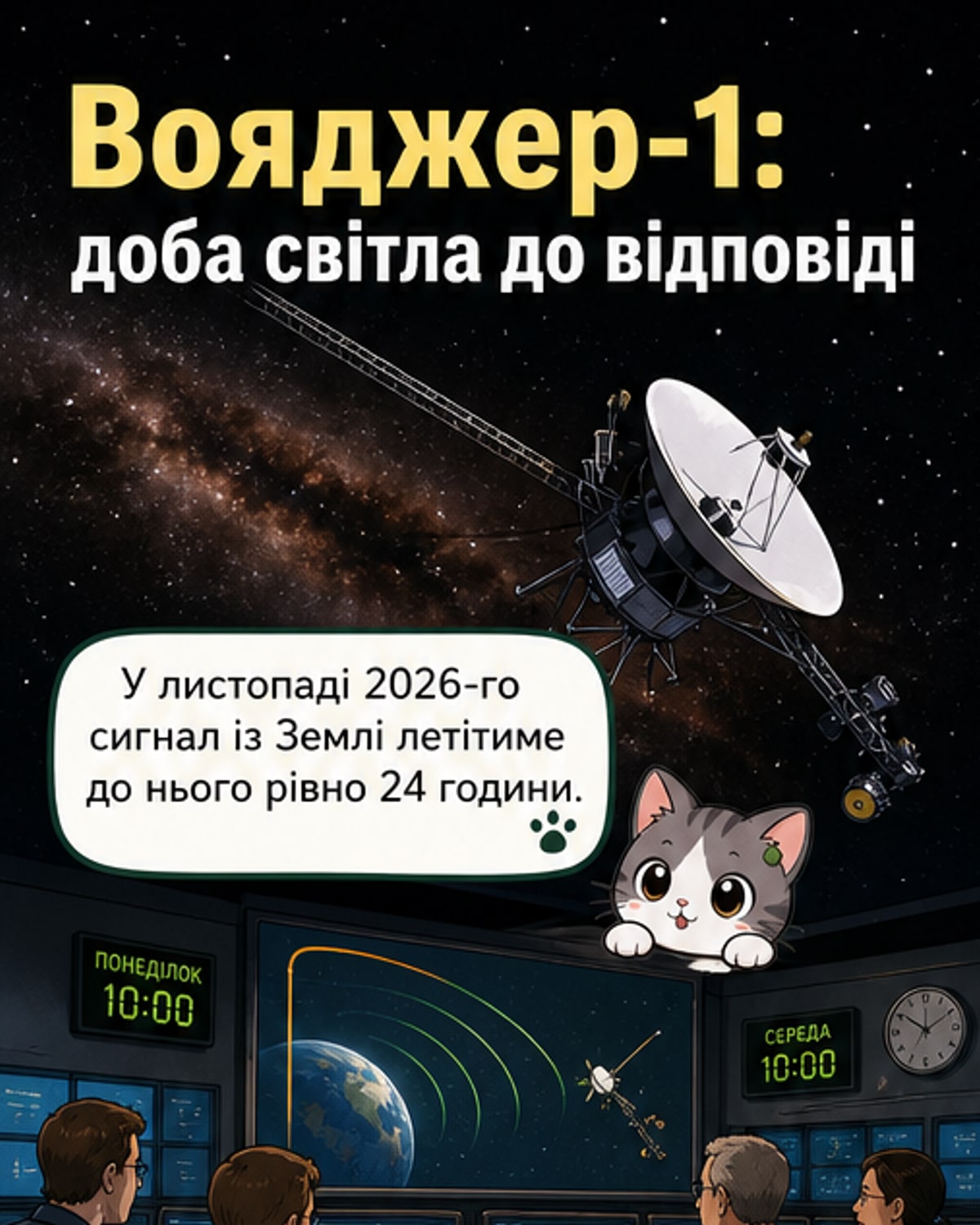 Вояджер-1 досягне межі світлового дня