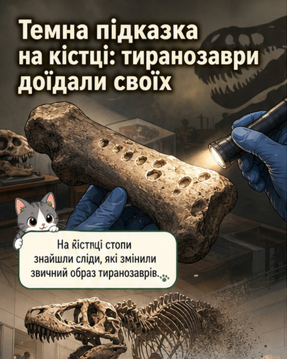 Тиранозавр їв тушу свого ж родича