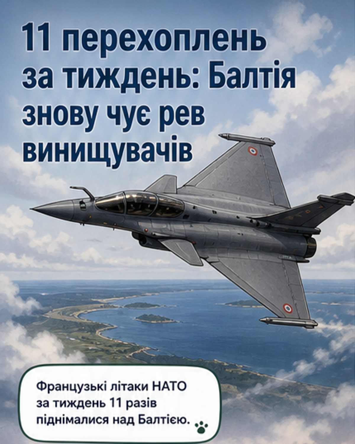 Французькі винищувачі 11 разів перехоплювали росіян