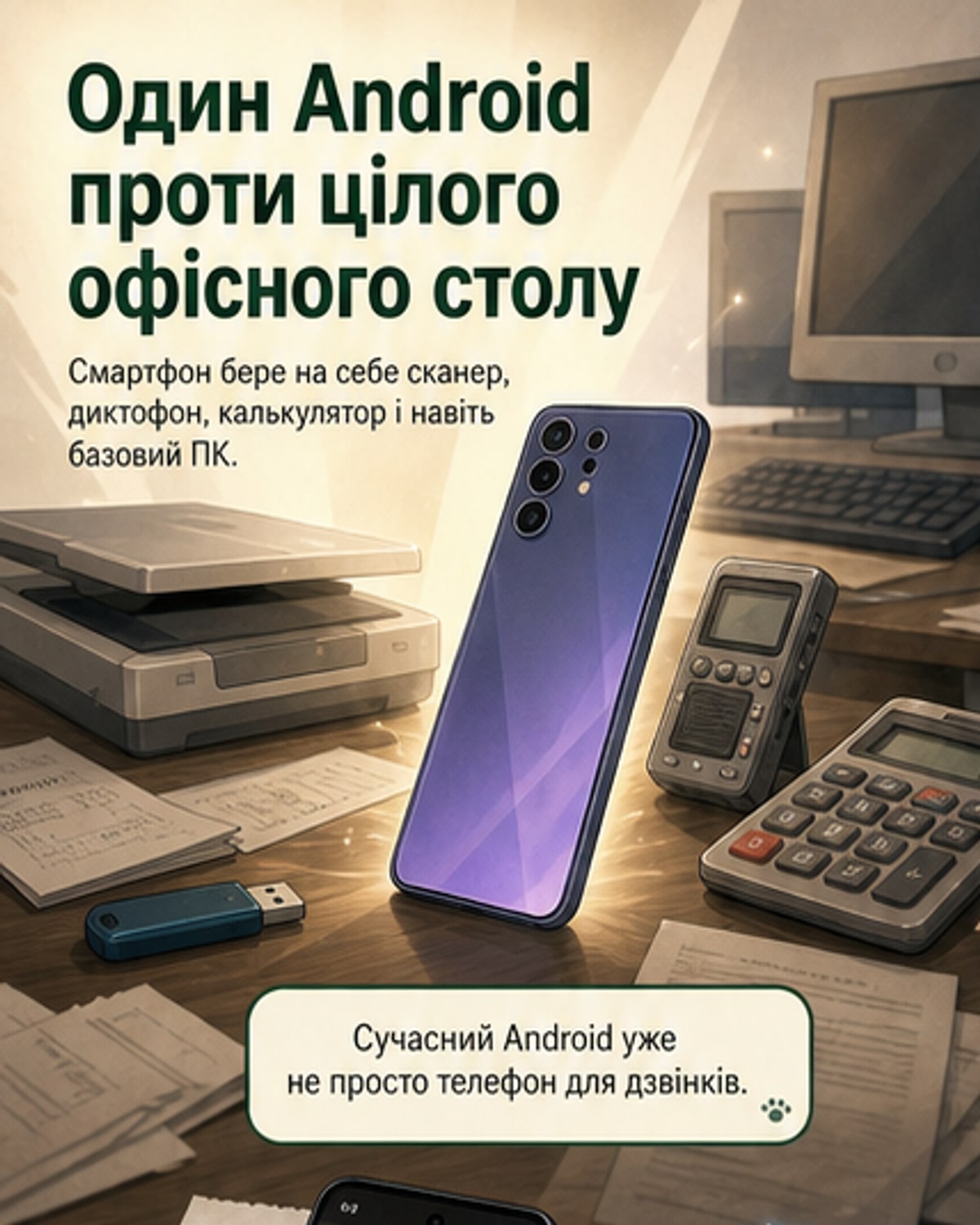 Як смартфон стає офісом
