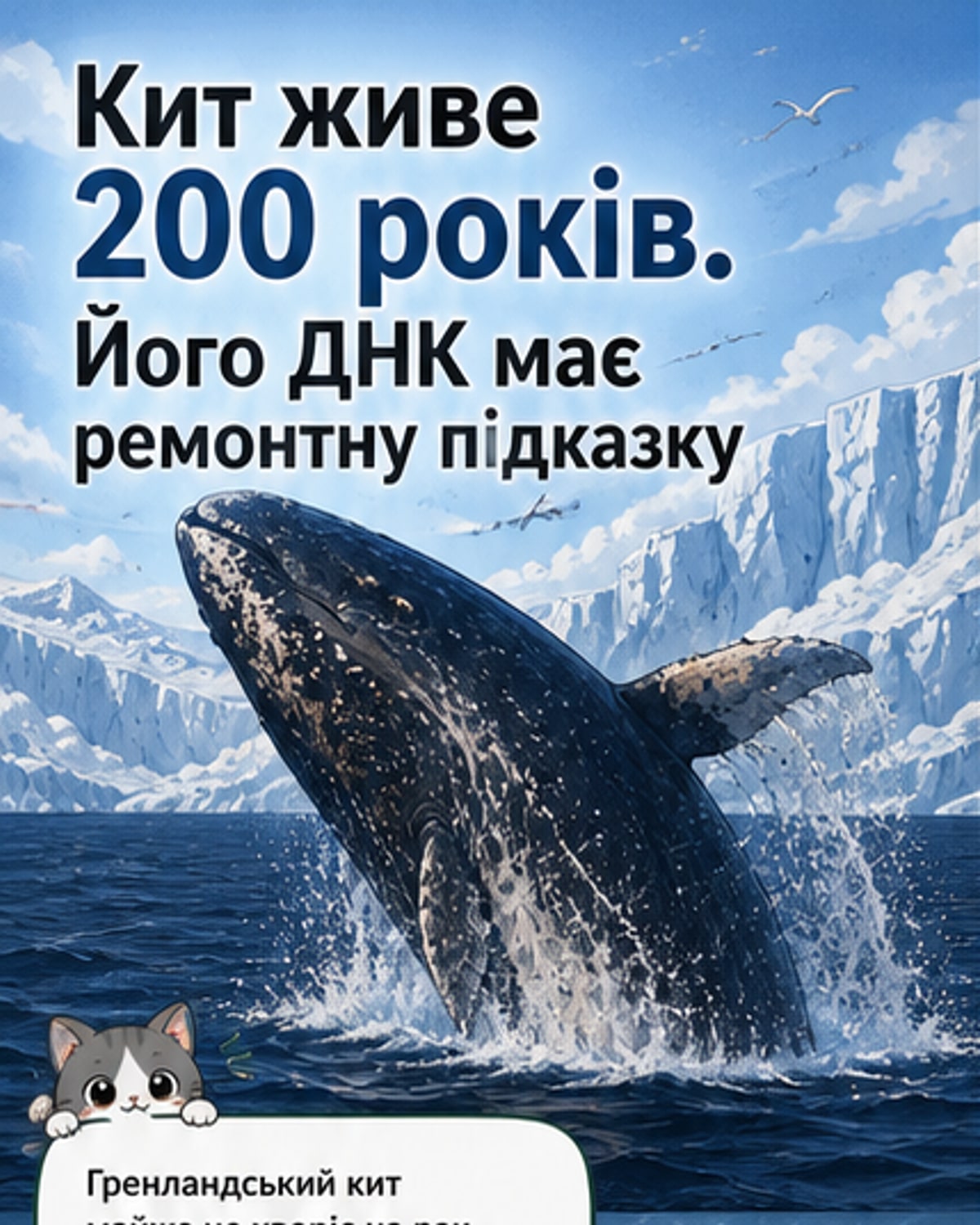 Як кити живуть 200 років без раку