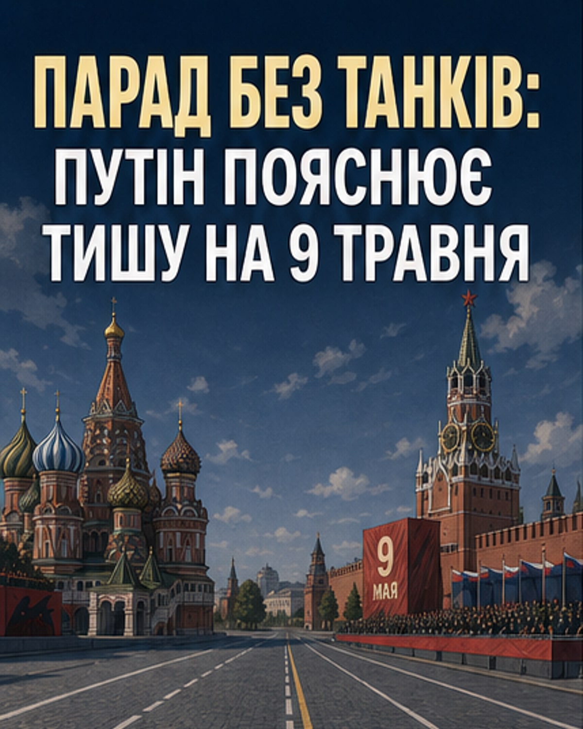 Путін пояснив відсутність техніки на параді