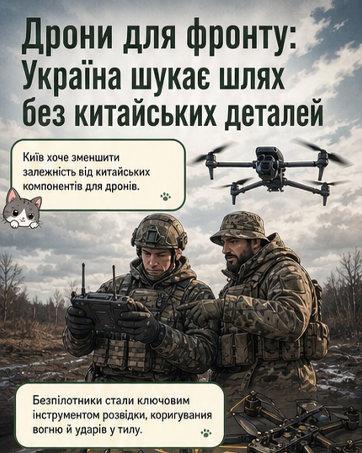 Як Україна шукає альтернативу китайським дронам