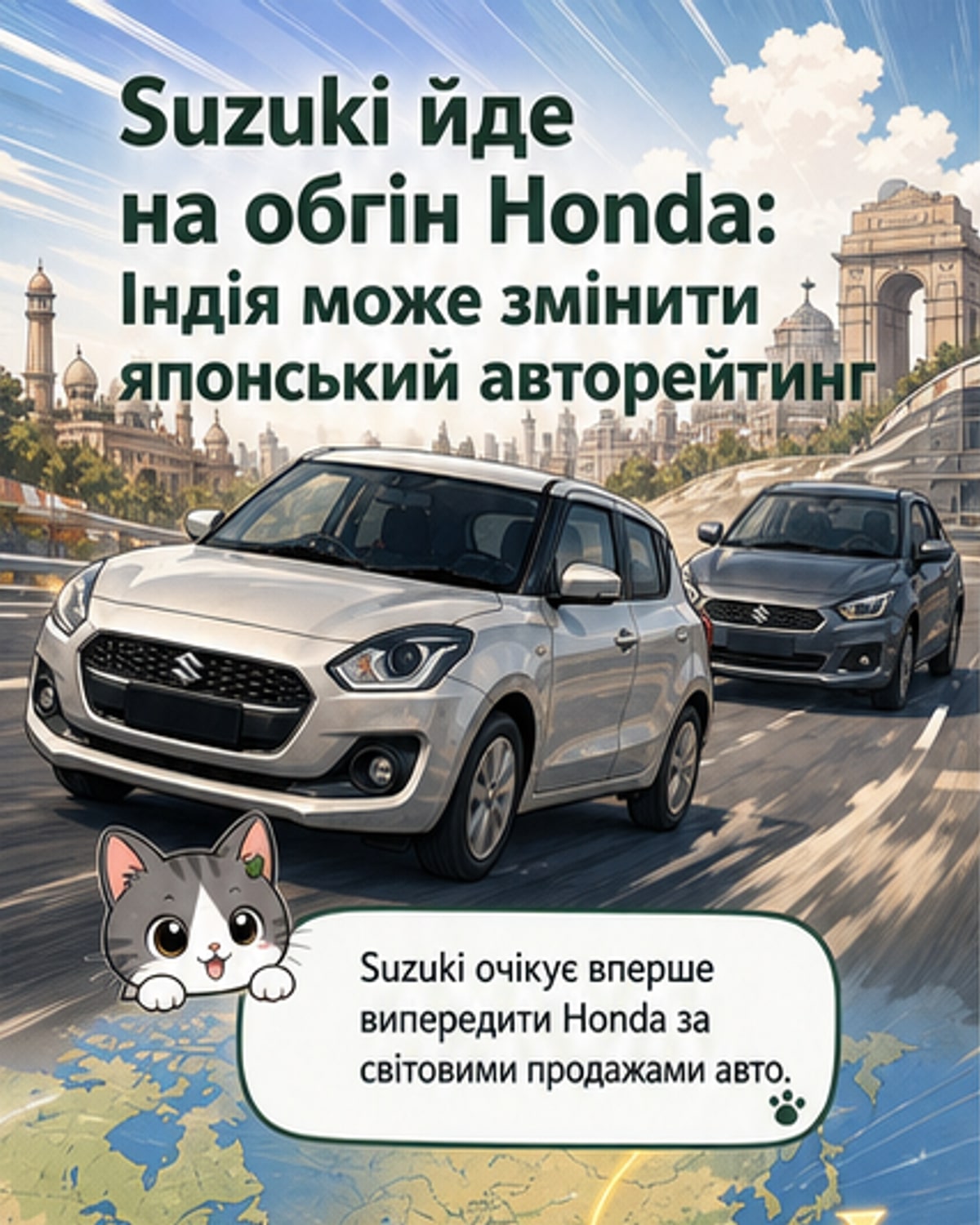Suzuki хоче обігнати Honda