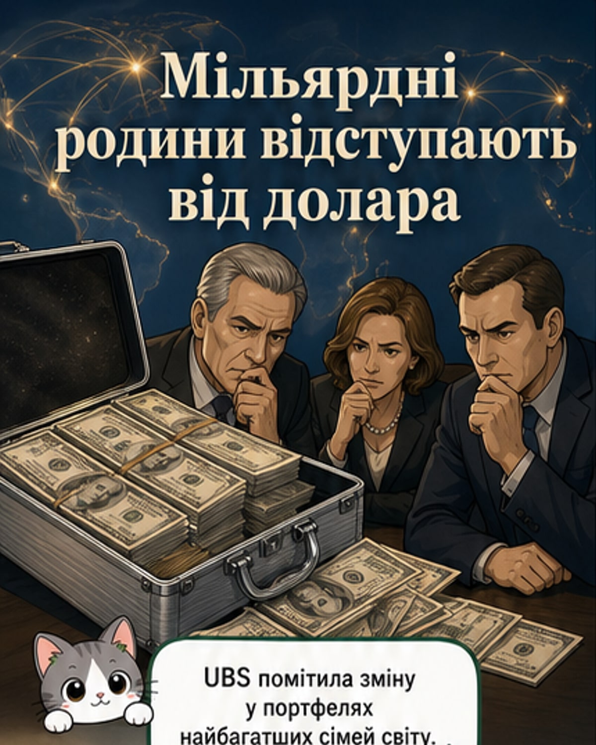Найбагатші сім'ї світу зменшують частку долара