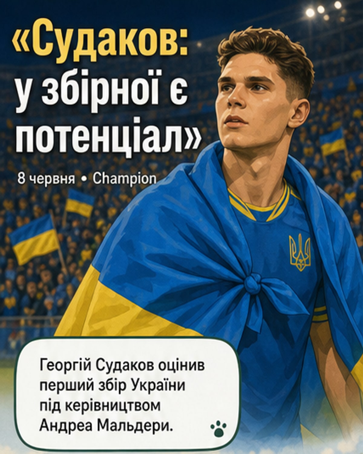 Судаков про збірну під Мальдері