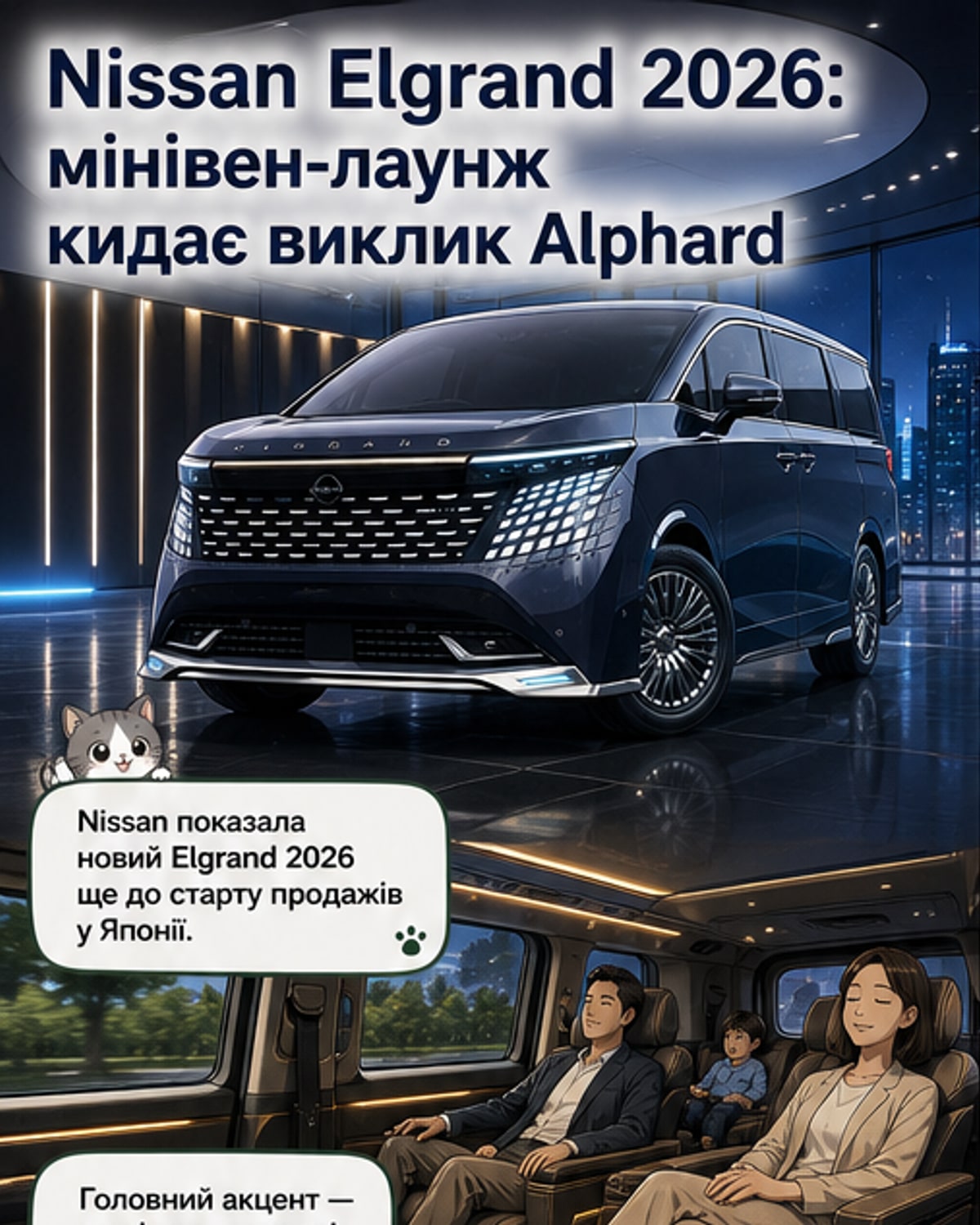 Nissan представив новий Elgrand
