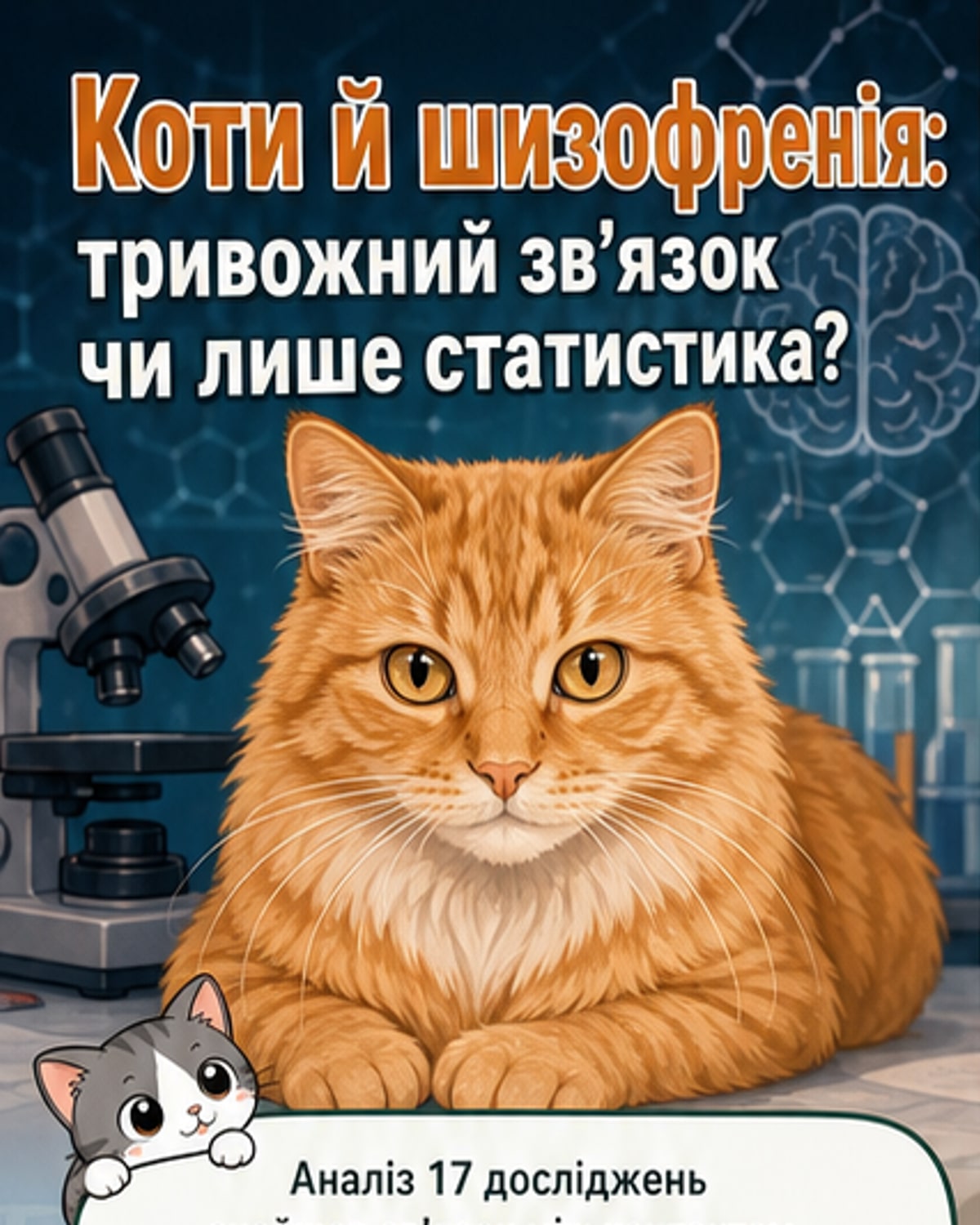 Коти та шизофренія: нове дослідження