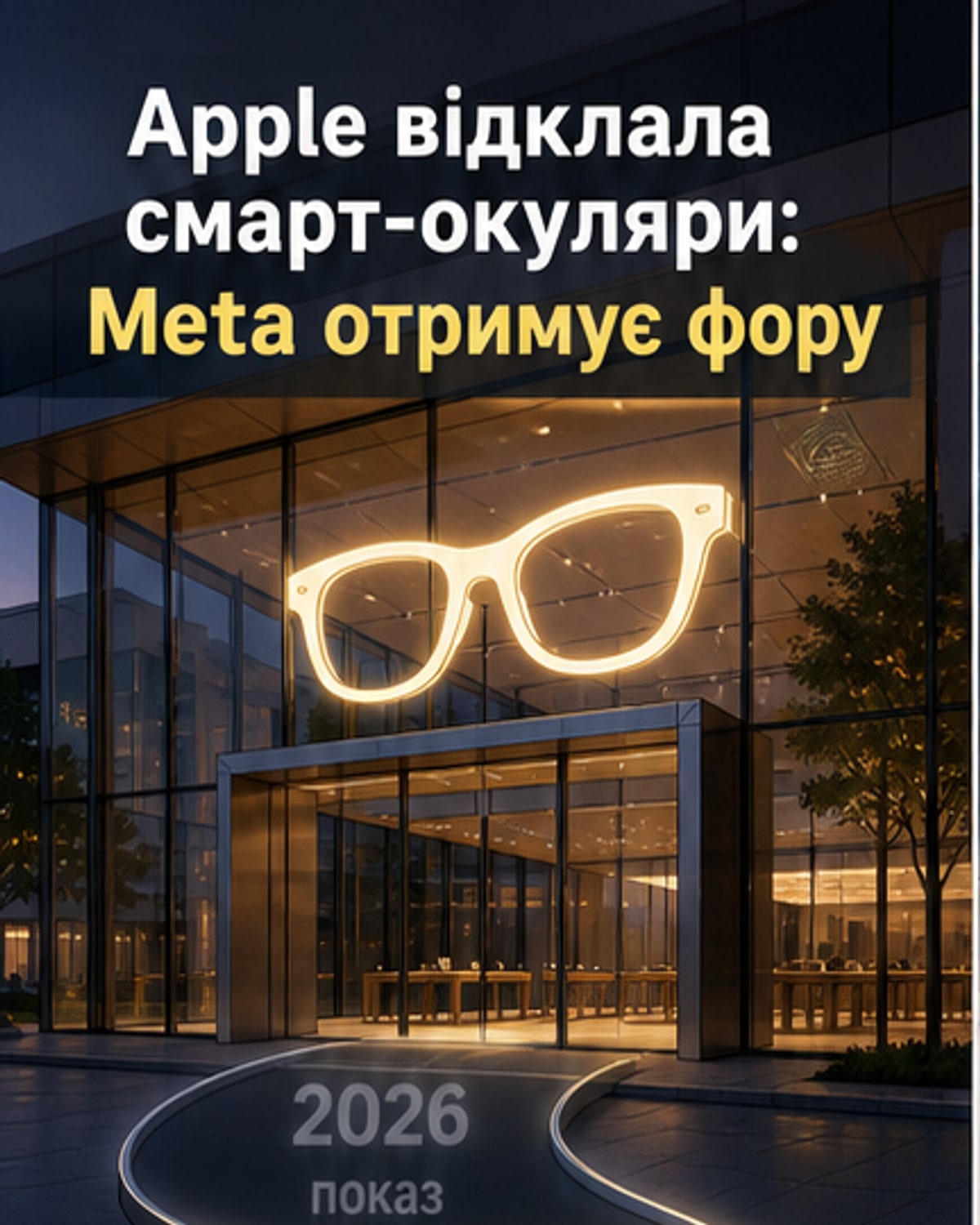 Розумні окуляри Apple відкладено до 2028