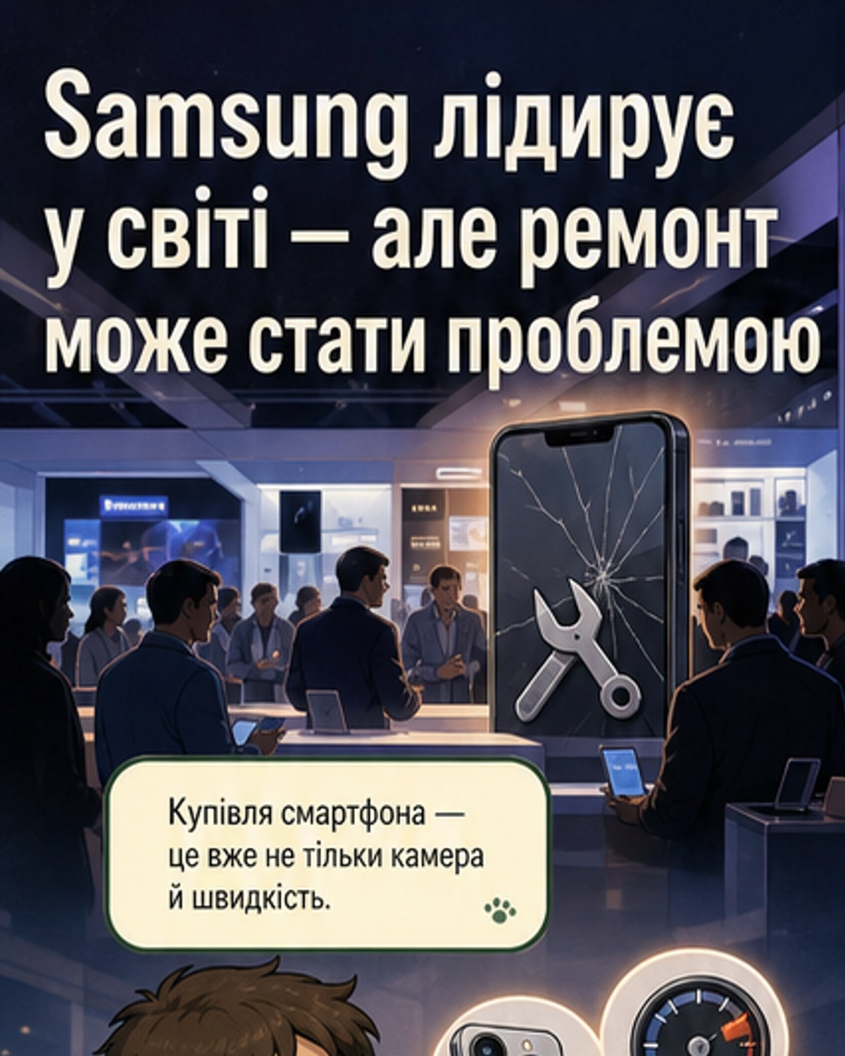 Чому Samsung у низці рейтингу ремонтопридатності