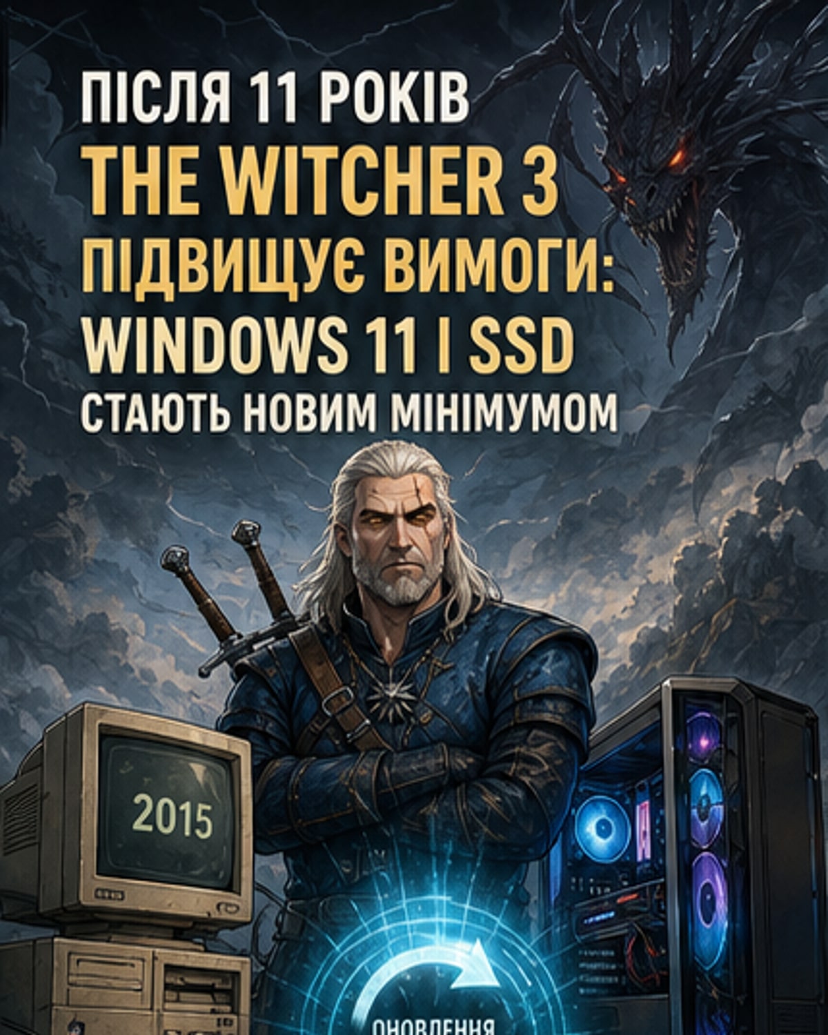 The Witcher 3 тепер вимагає Windows 11