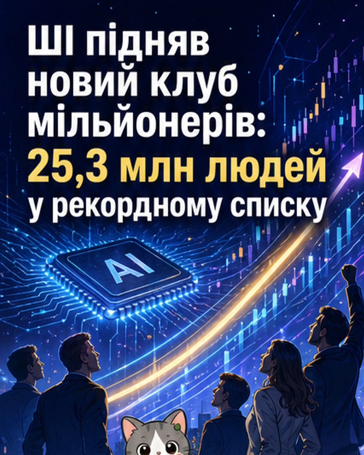 Клуб мільйонерів зріс до 25,3 млн