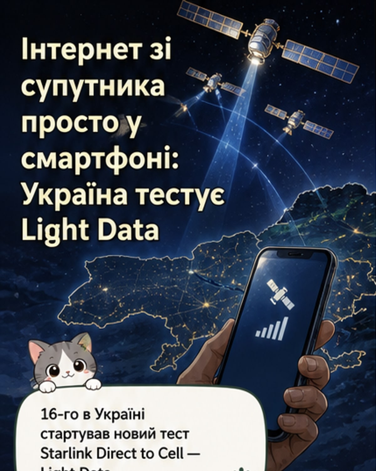 Супутниковий інтернет у звичайних смартфонах