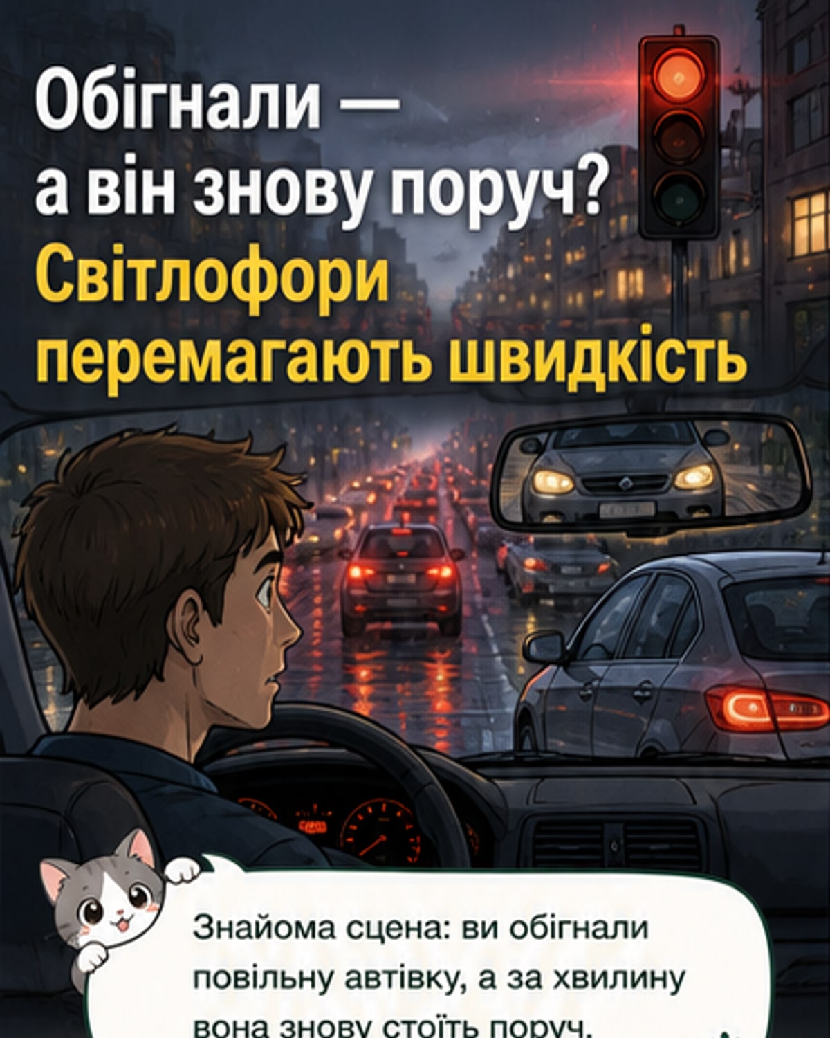 Чому вас наздоганяє та сама машина