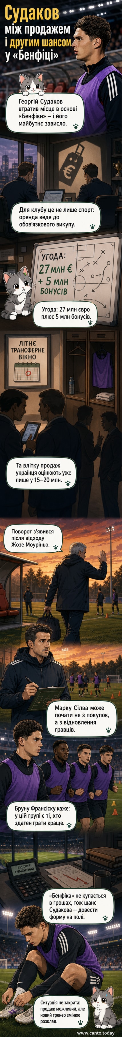 Український футболіст Георгій Судаков на полі в формі «Бенфіки» під дощем, зі зосередженим виразом обличчя