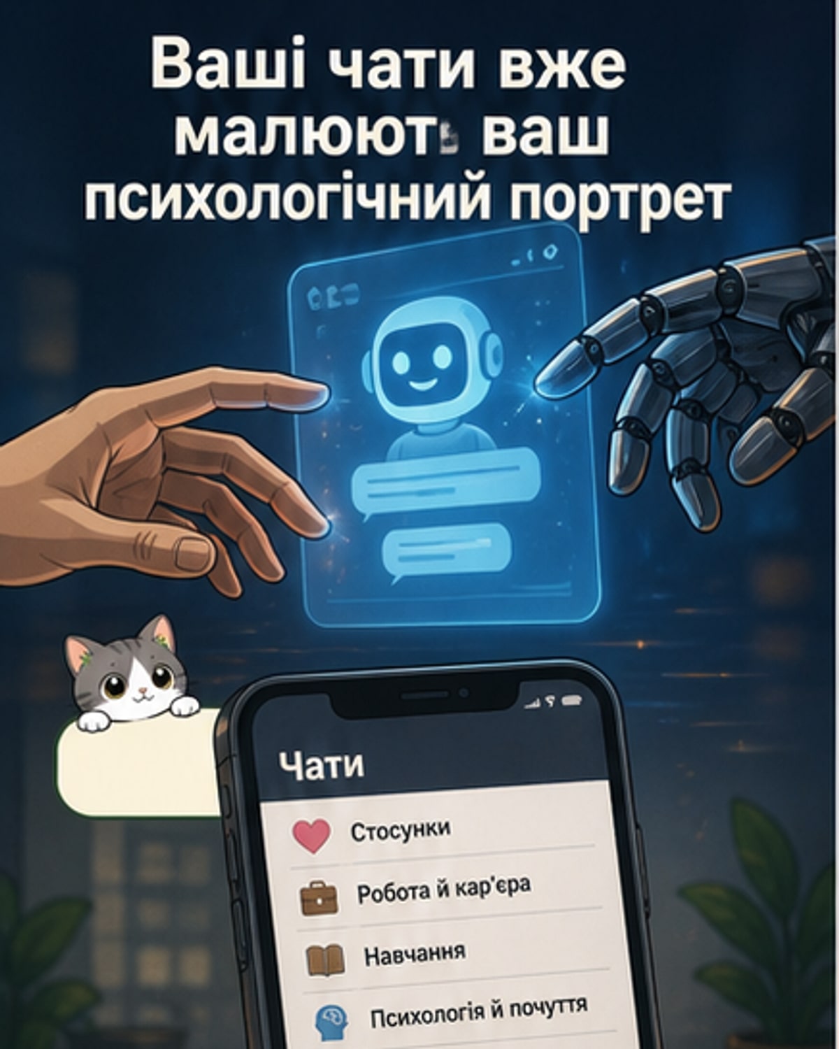 ШІ аналізує ваш характер за чатами