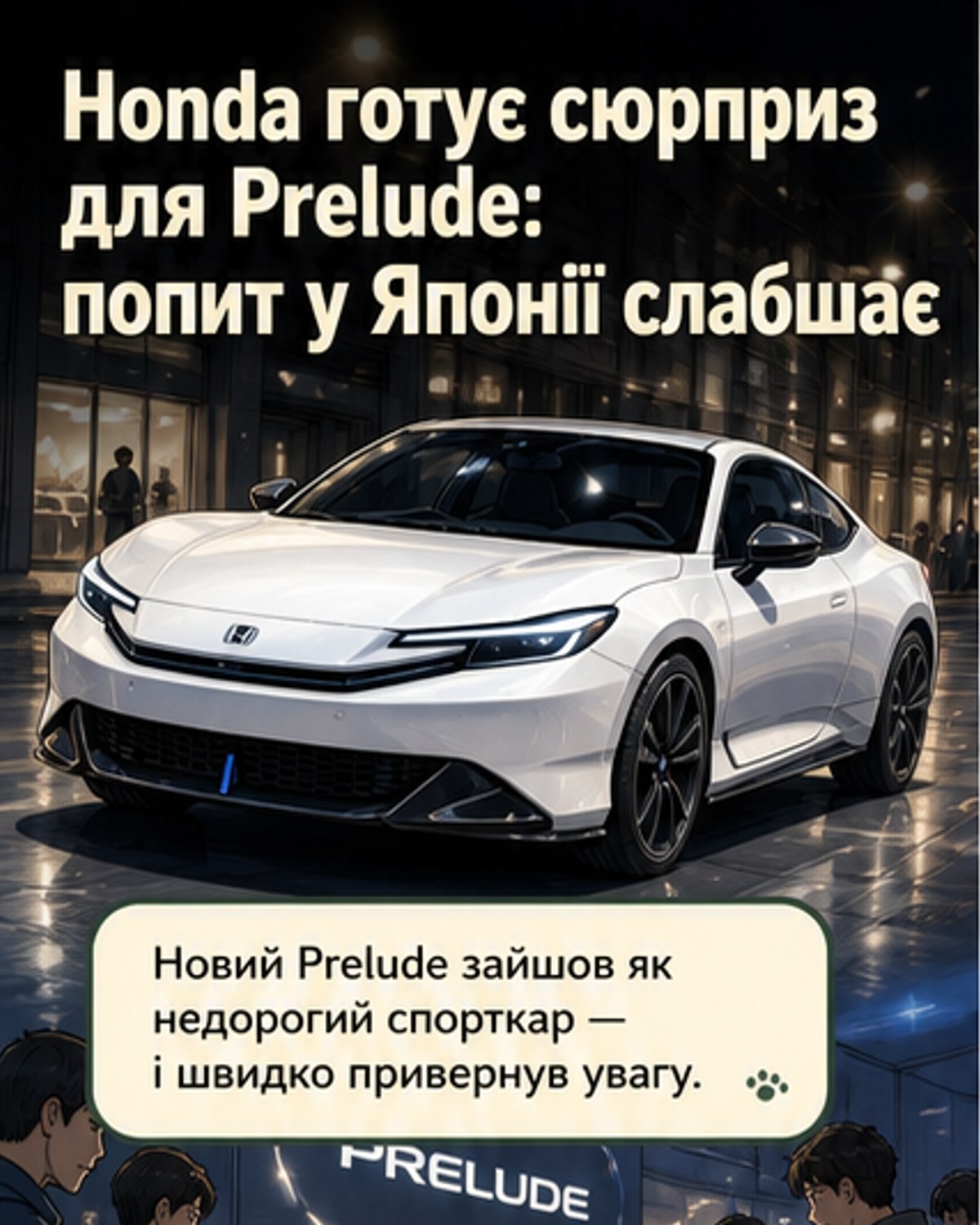 Honda здивує з новою версією Prelude