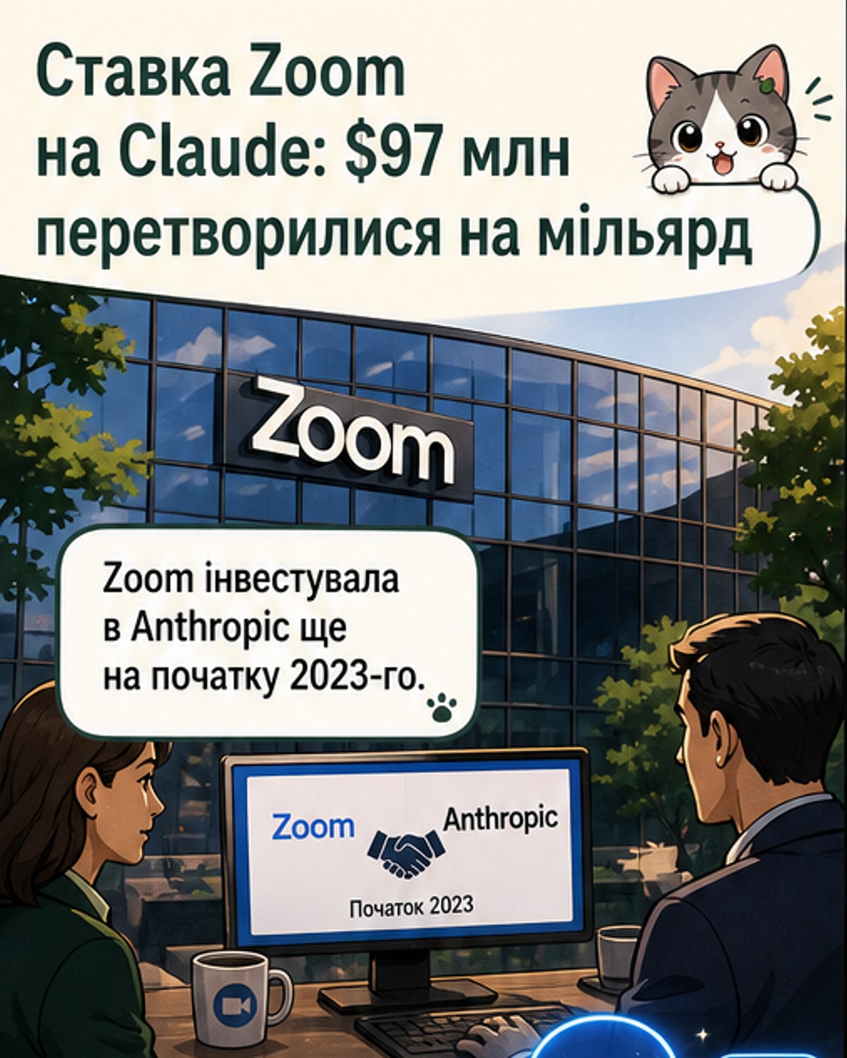 Zoom заробила мільярд на ШІ