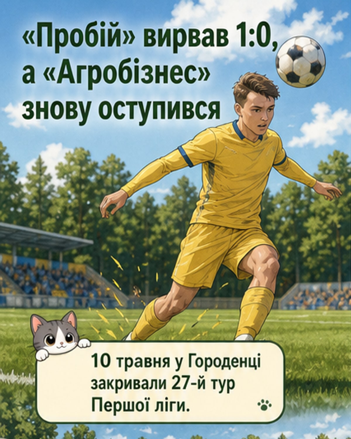 «Пробій» обіграв «Агробізнес» 1:0