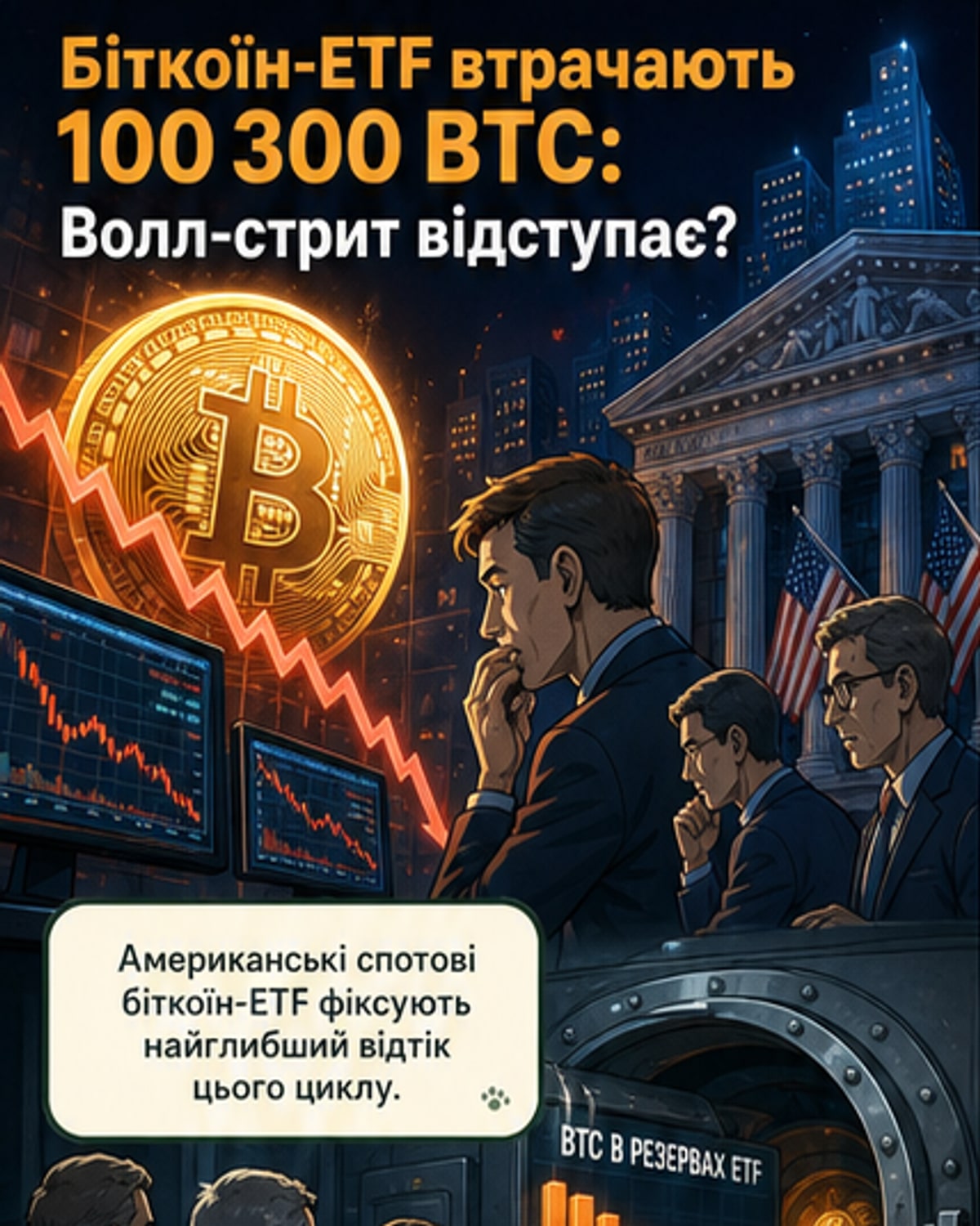 Біткоїн-ETF втратили $7,7 млрд
