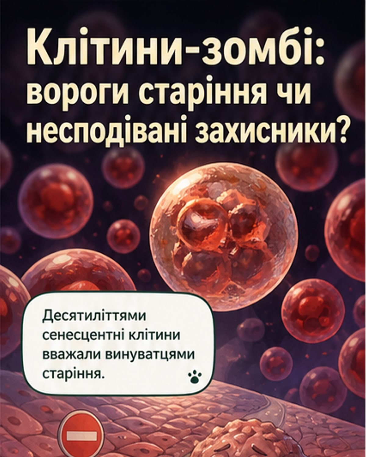 «Клітини-зомбі» не всі погані