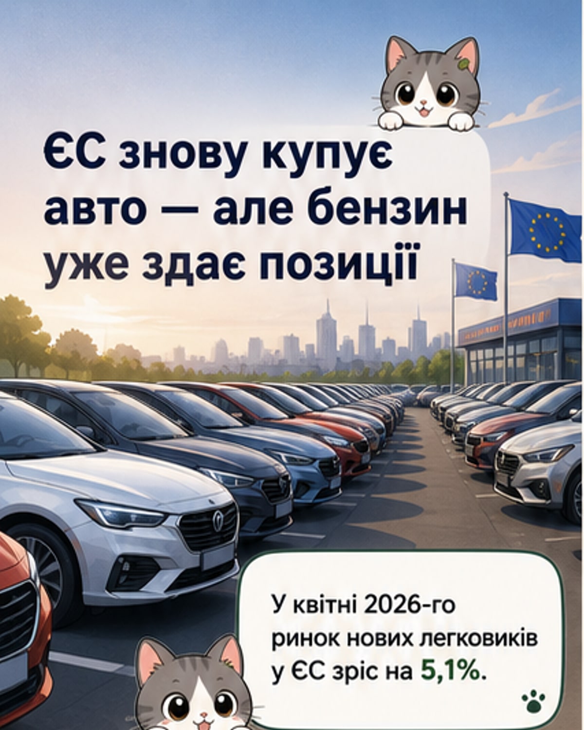 Електромобілі стрімко ростуть у ЄС