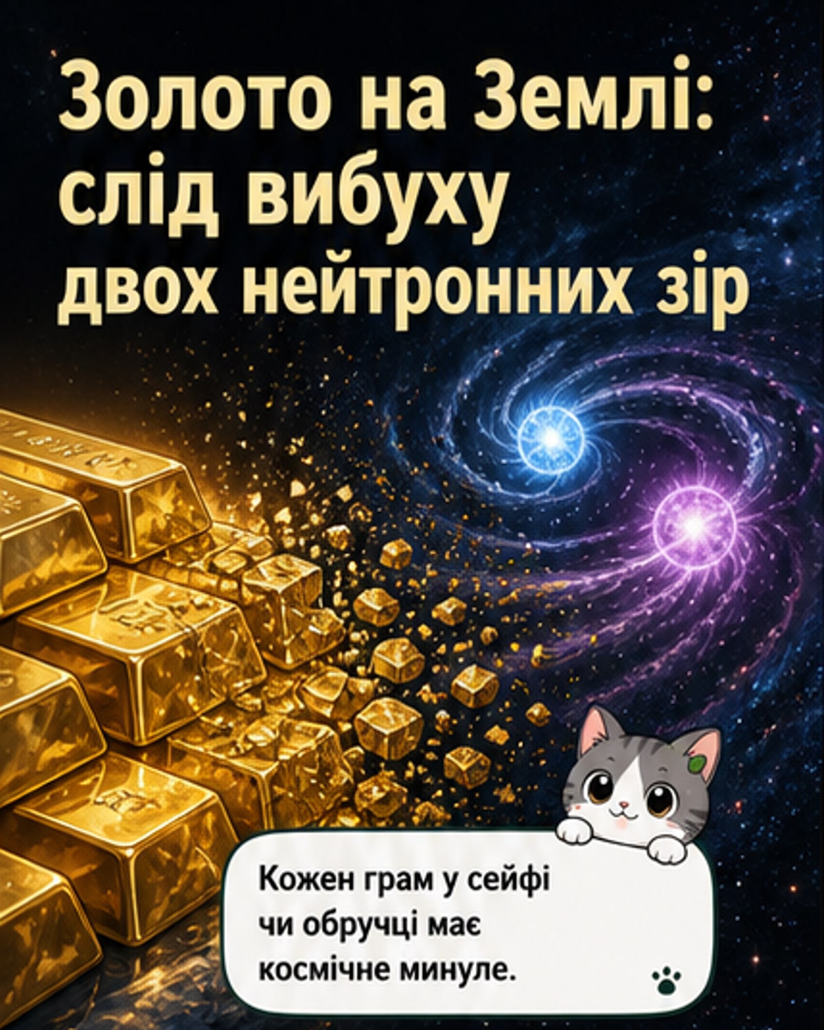 Звідки на Землі золото?