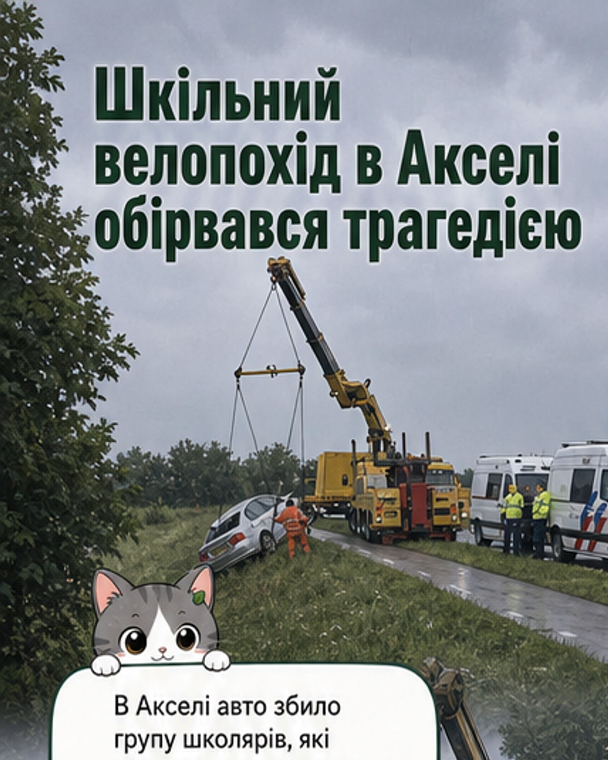 У Нідерландах авто збило школярів