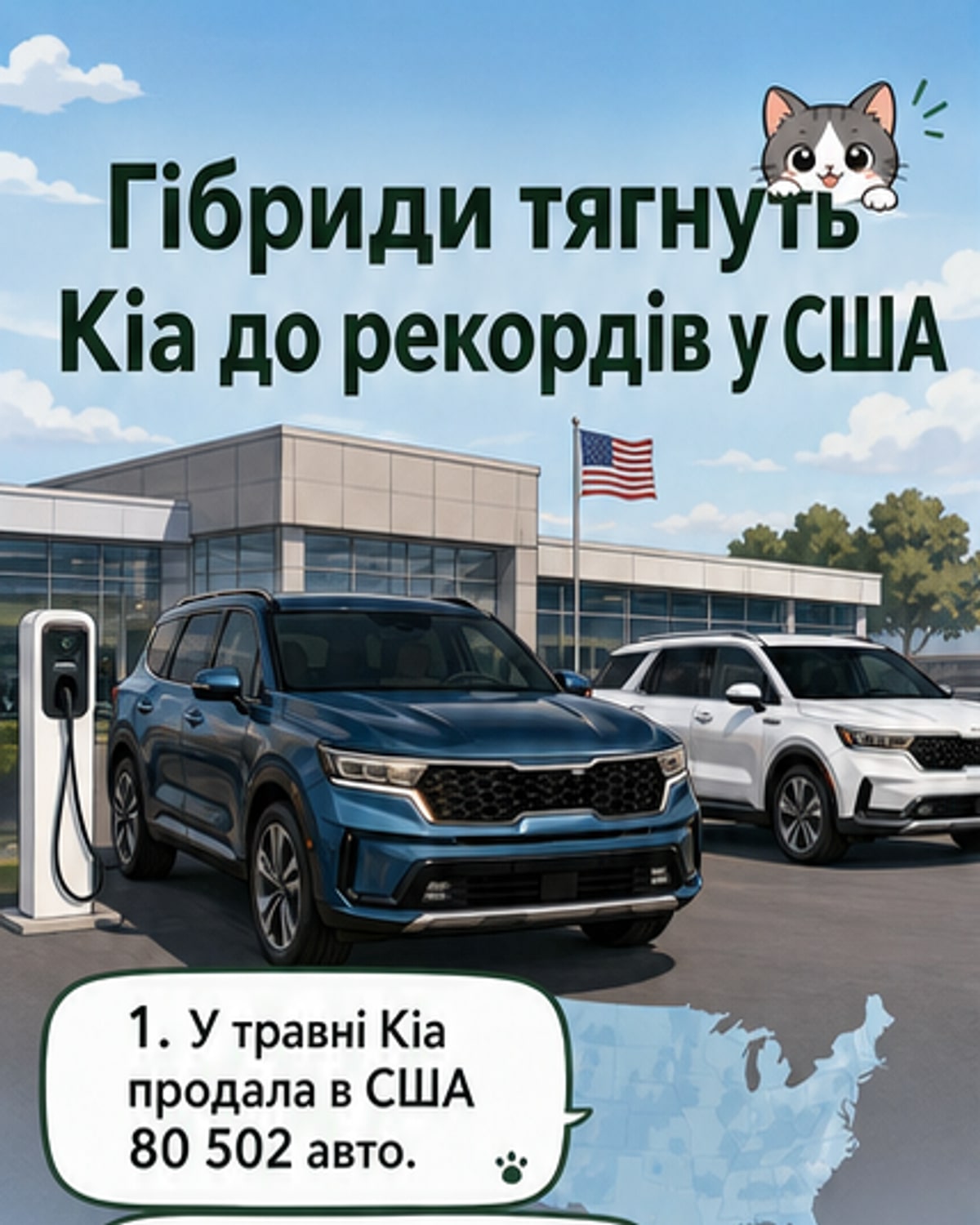 Гібриди Kia стрімко ростуть у США