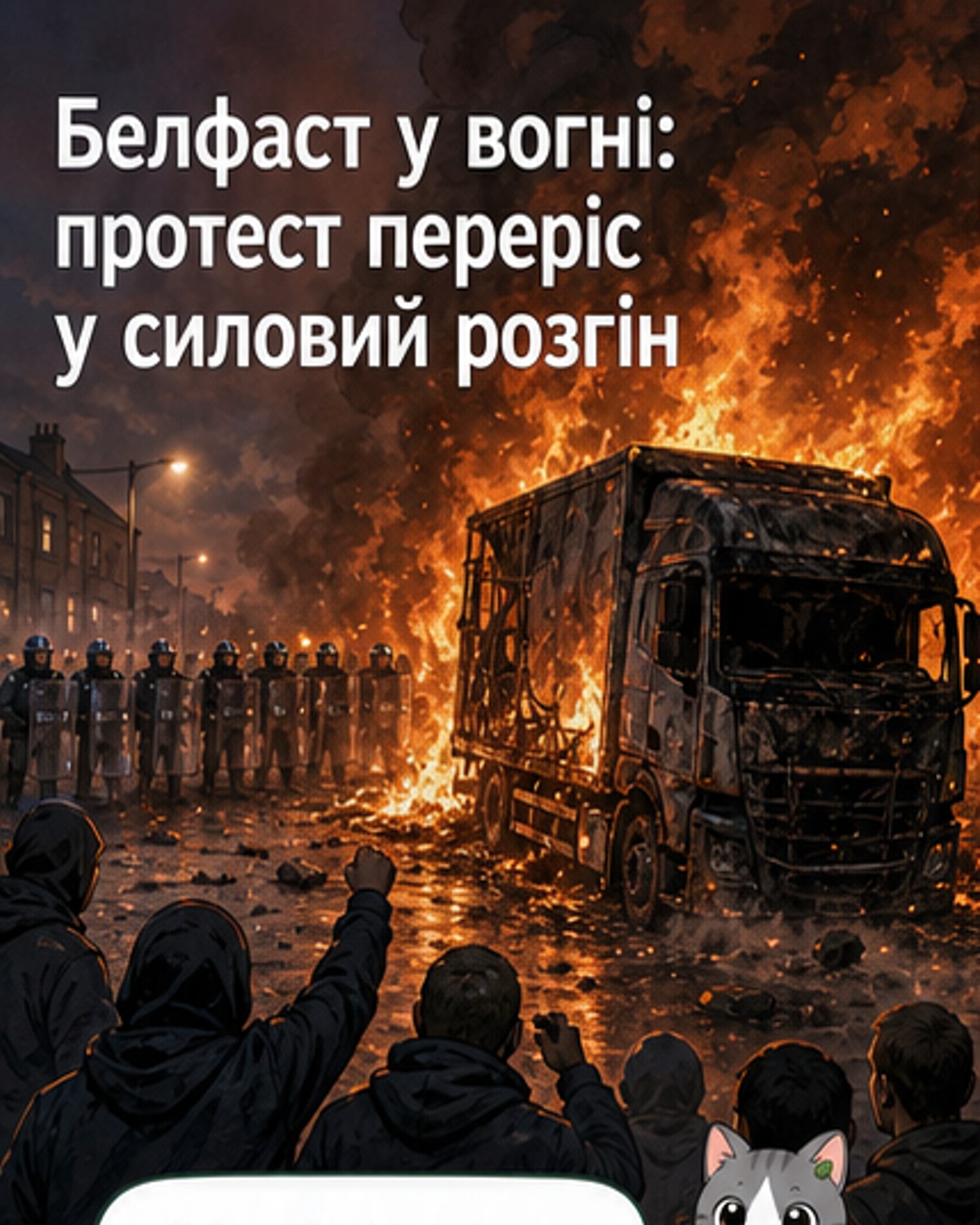 Поліція застосувала водні гармати в Белфасті