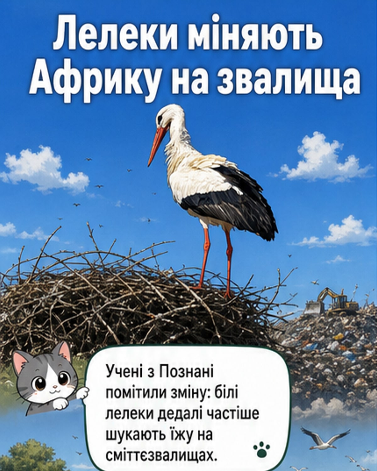 Лелеки відмовляються від Африки