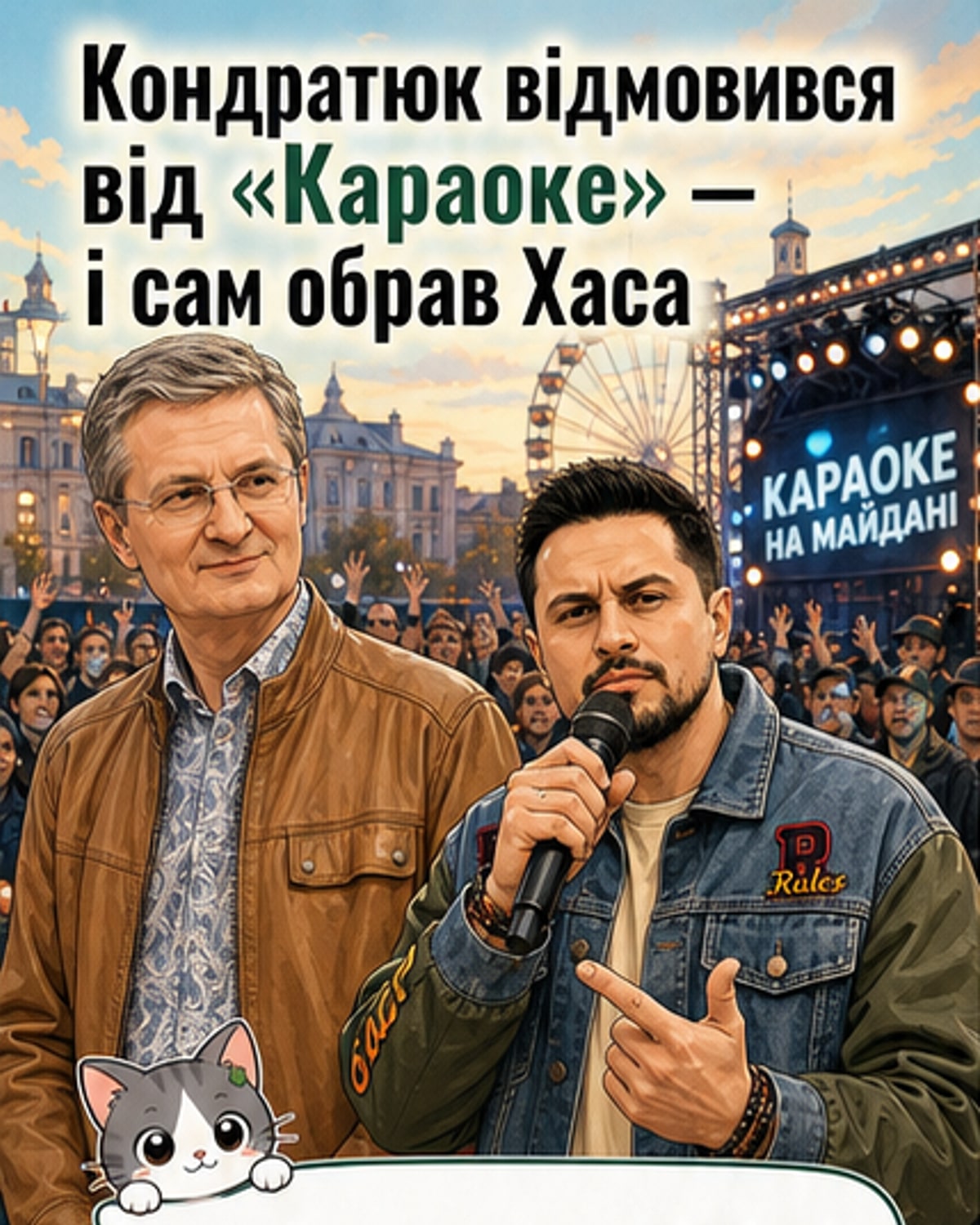 Чому Кондратюк передав «Караоке» Хасу
