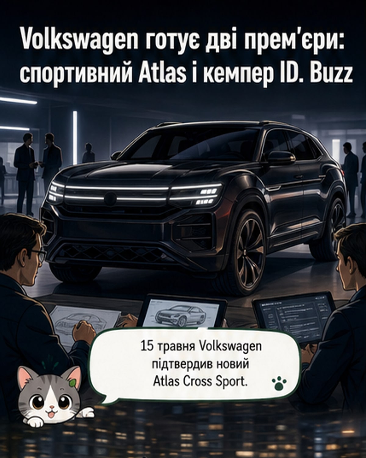 Volkswagen оновлює Atlas та повертає кемпер ID. Buzz