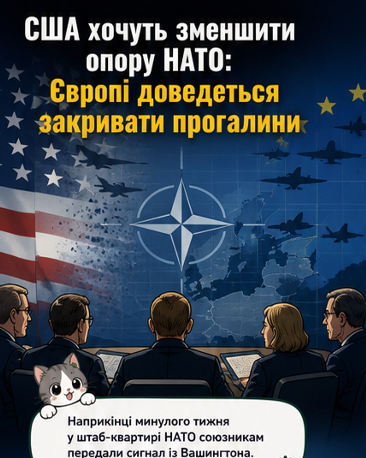 США скорочують військову підтримку НАТО