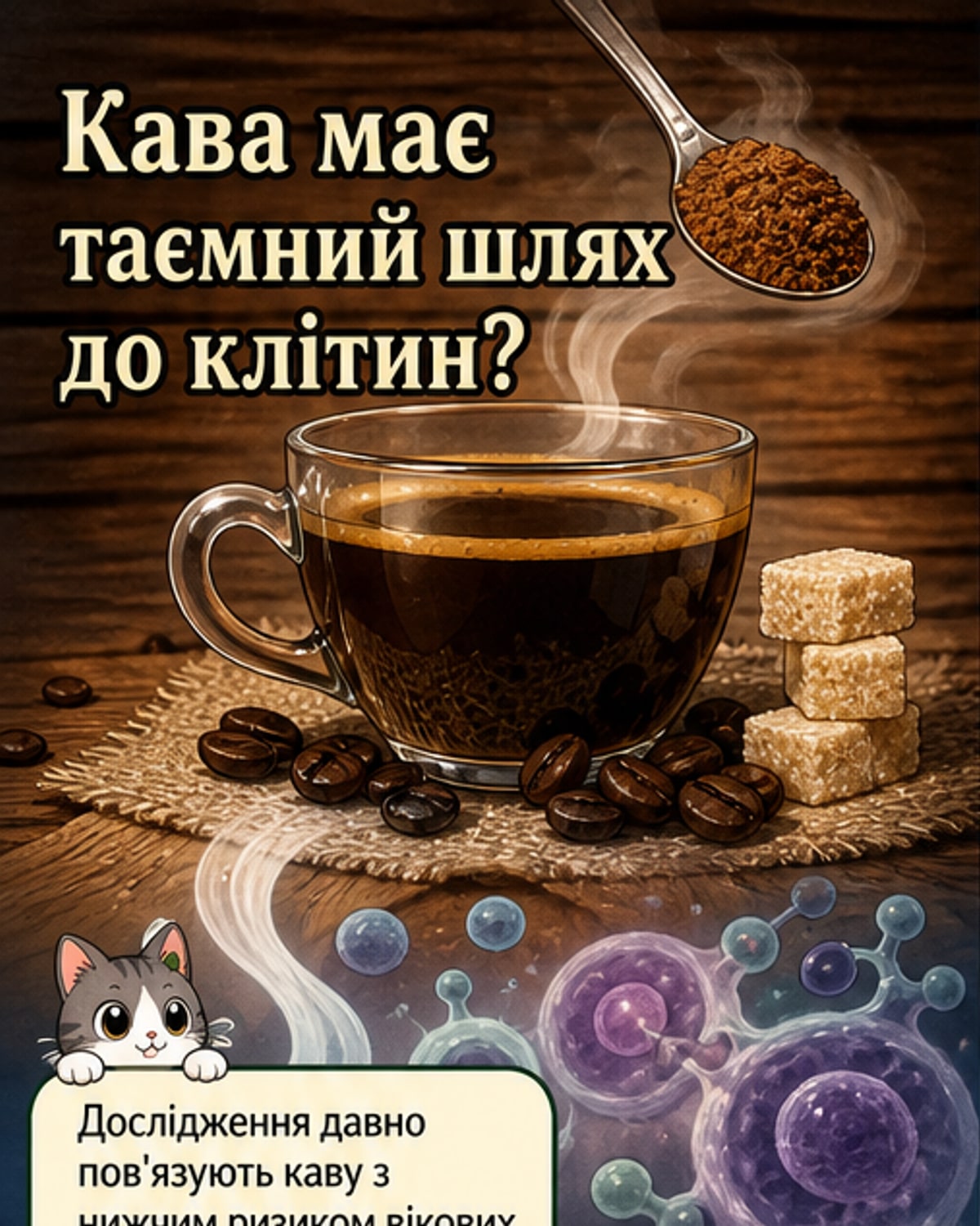 Як кава захищає від старіння: новий механізм